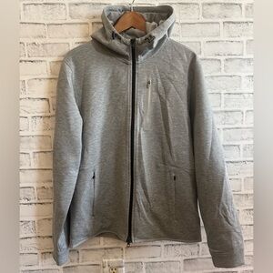 NWT! Men’s VRST Pinnacle fleece gray full zip moisture wicking hoodie jacket S